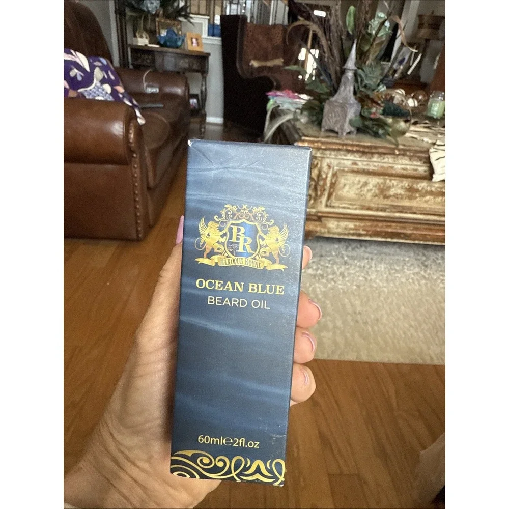 Baroque Royal Ocean Blue Beard Oil  2 Oz.‎ New. 4291